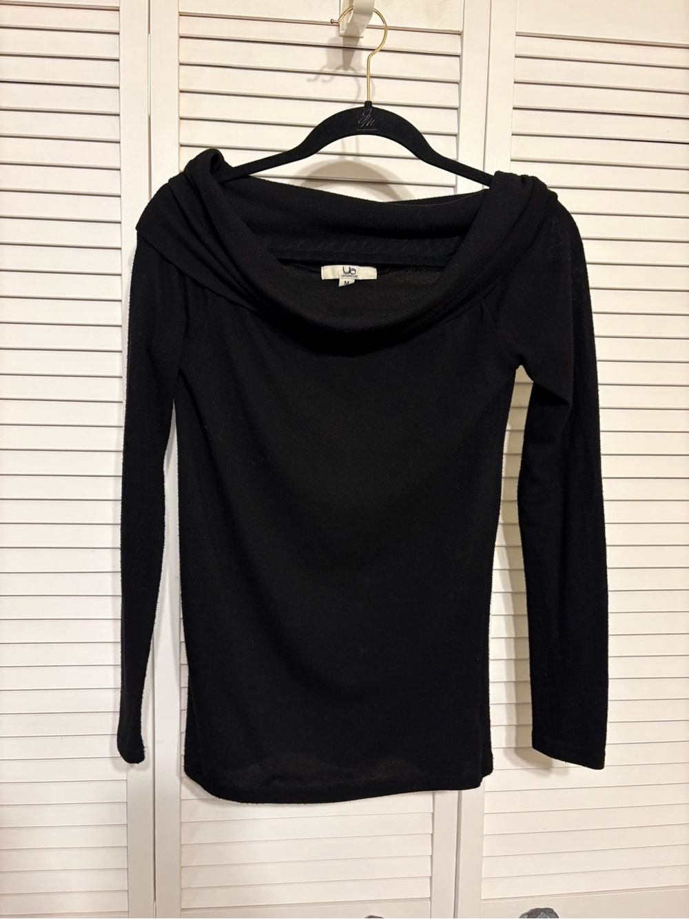 Ya Los Angeles Black Off The Shoulder Top